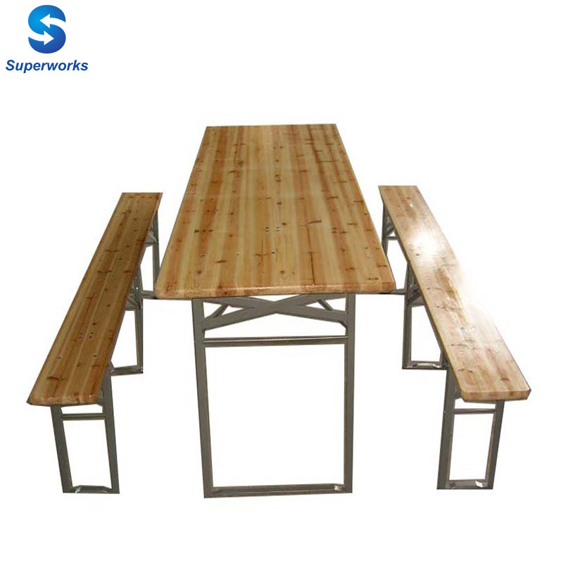 Wooden Folding Beer Table Set/Beer Table and Benches