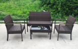 Outdoor Dining Set Wicker Patio Dining Table and Chairs for Patio Backyard Porch Garden Poolside