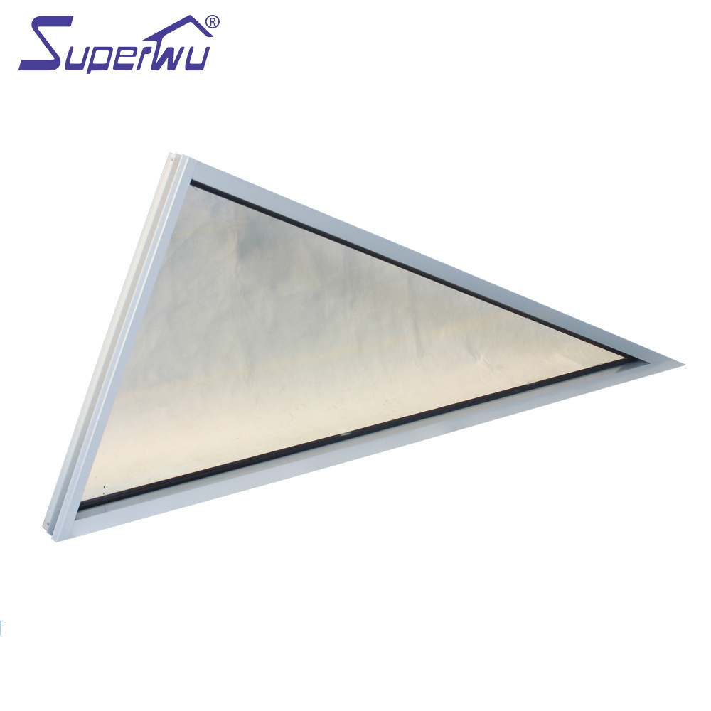 Superhouse triangle window aluminum skylight special design Low E glass for children room aluminum alloy office building