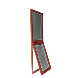 Customized Double Glass Awning Windows Aluminum Blind Casement Window with built in shutter