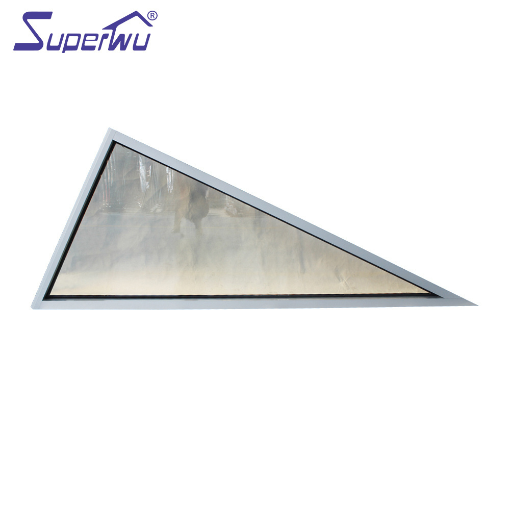 Superhouse triangle window aluminum skylight special design Low E glass for children room aluminum alloy office building