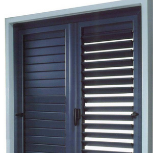 White ventilation glass aluminum alloy louvers casement Windows and doors