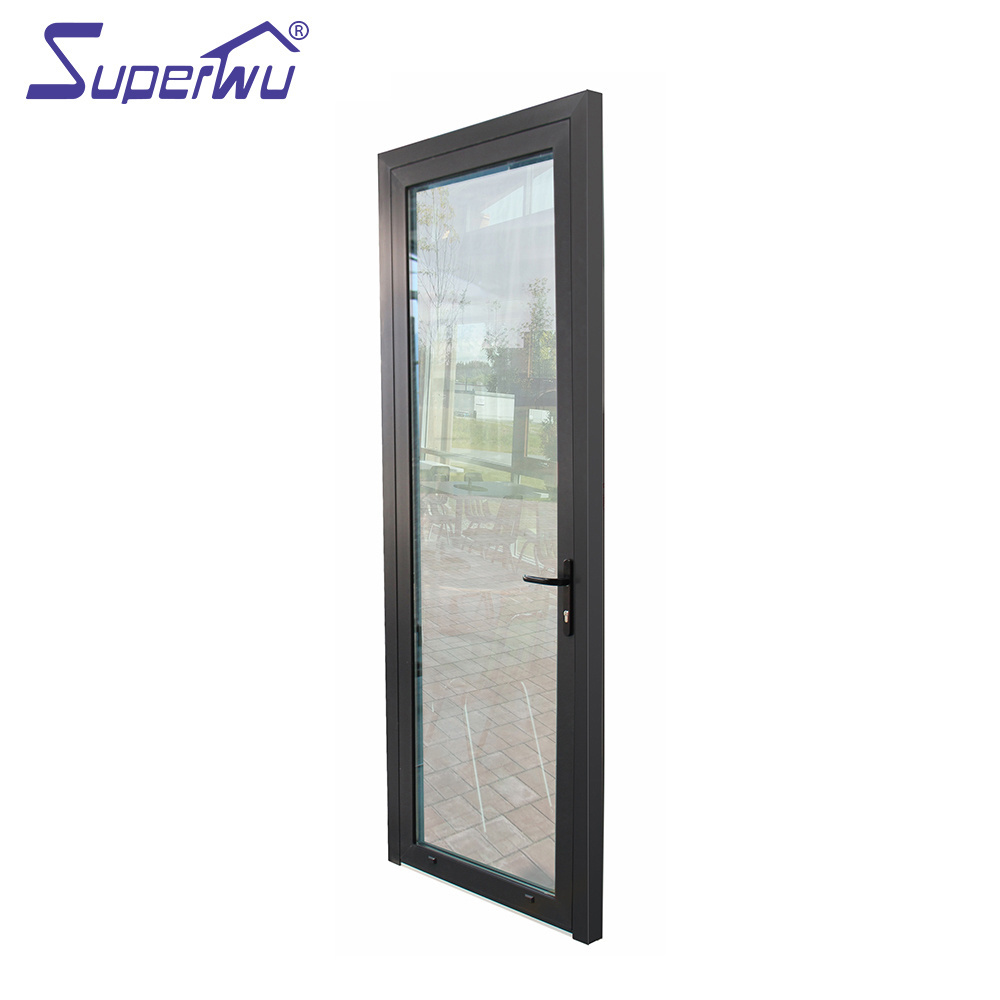 Superhouse 24 inches exterior doors American standard impact glass hinged doors hurricane proof tempered french door