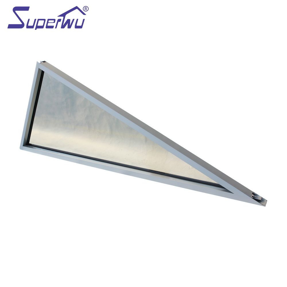 Superhouse triangle window aluminum skylight special design Low E glass for children room aluminum alloy office building