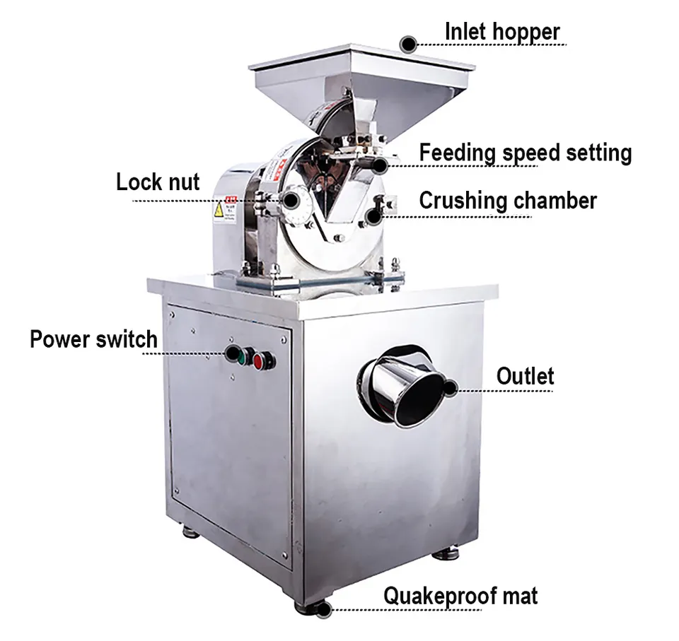 High Quality Salt And Pepper Spice Grinder Maize Milling Machine Tea Leaves Fine Powder Grinder