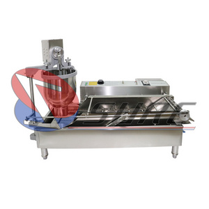 Commercial Catering Equipment 4 Rows Mini Donut Making Machine 110V 220V Electric Automatic Mini Donut Fryer Machine Make