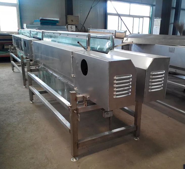 Poultry Abattoir Machinery chicken head and neck hair removal machine for Poultry Defeathering