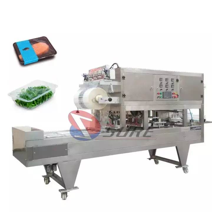 Meat Fish Modified Controlled Atmosphere Packaging Machine/Tray Sealing Machine/Vacuum Tray Sealer