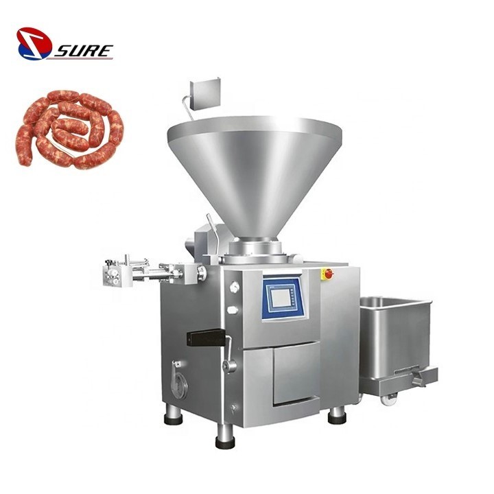 Electric Auto Sausage Stuffer Linker Electric Sausage Tying Machine Vacuum Meat Quantitative Filling Machine