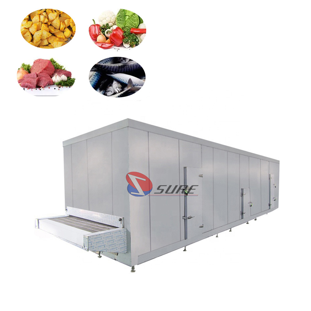 Hot Selling Tunnel Cooling Machines Fish Shrimp Freezers