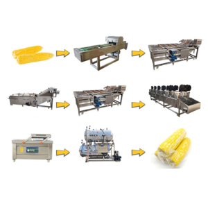 Quick frozen processing production line corn washing machine