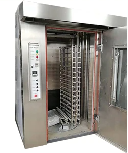 Electric Hot Air Rotary Bread Oven Rotary Oven Electric Rotating Bakery 32 Tray Rotary Oven Bakery Electric