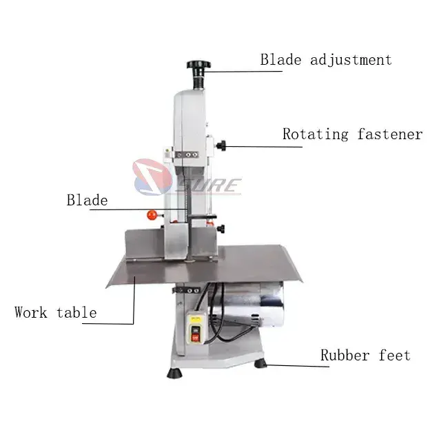 Commercial Frozen Meat Bone Saw Meat Bandsaw Meat Cutter Machine