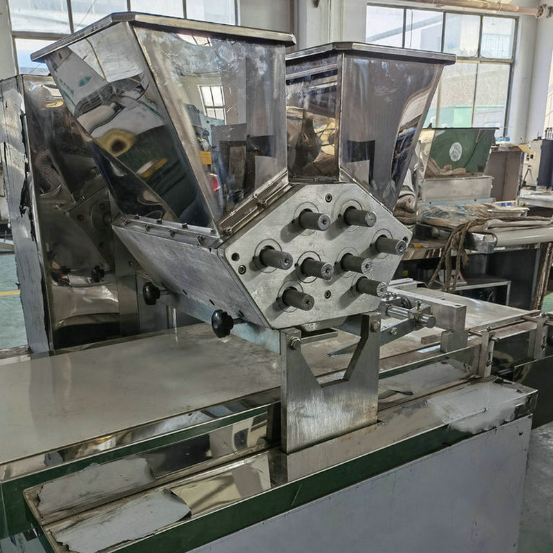 Hot sale small commercial automatic fortune biscuit crispy cookie making dropping depositor filling forming press machine price