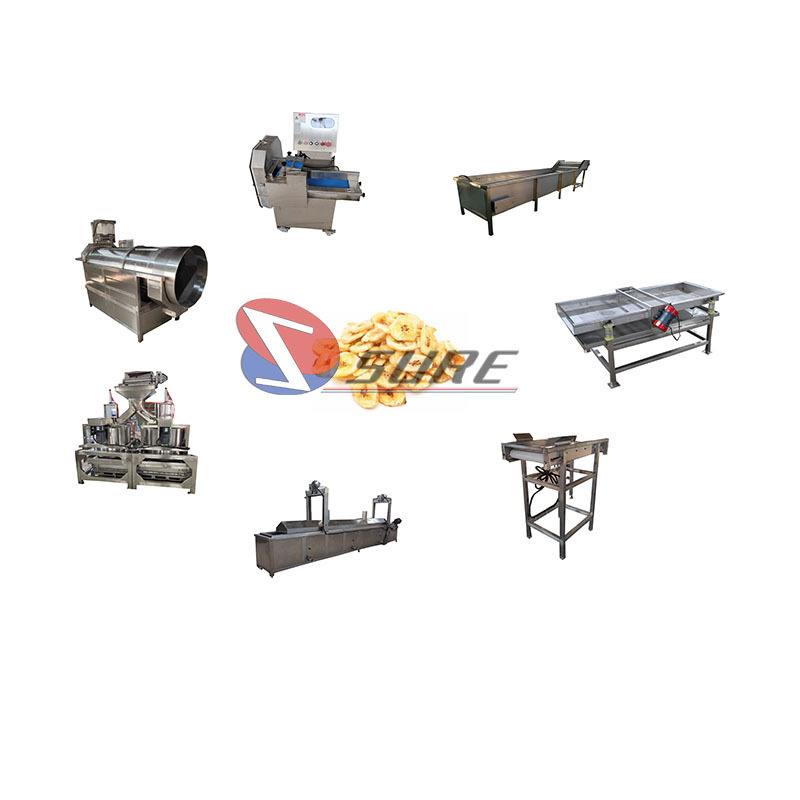 New Arrivals Plantain Chips Production Line Banana Chips Making Product Line Banana Chips Processing Machines for Snack Shop