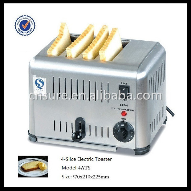 Stainless Steel 6-Slice Toaster with timer 6 slice of bread can be cooked at the same time