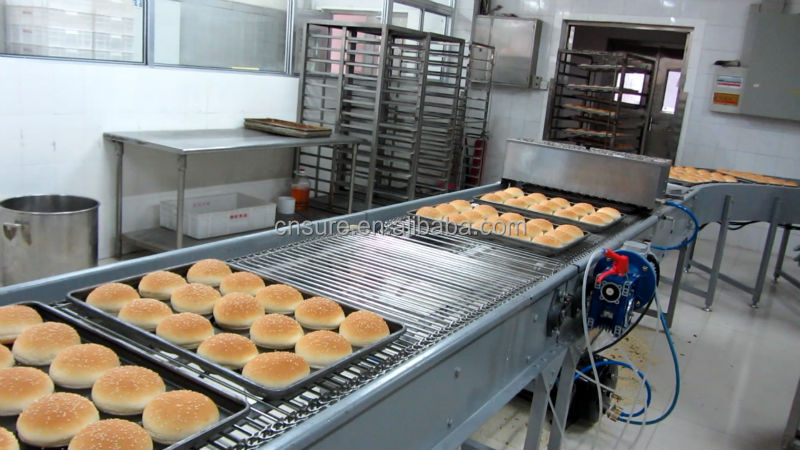 Industrial Bagel Hot Dog Hamburger Bread Slicer Machine Bread Making Machine Burger Bun Production Line