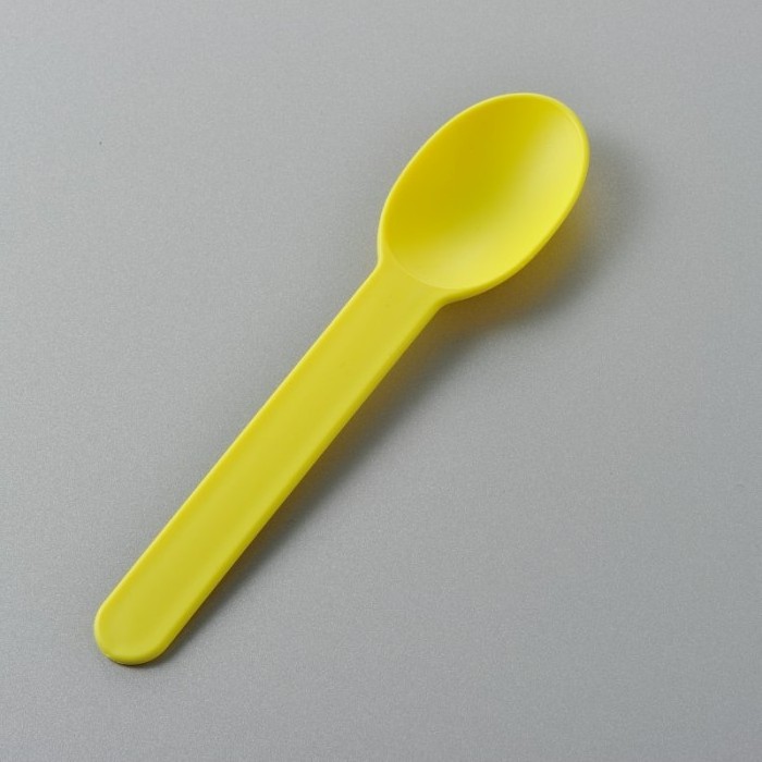 Hot Sale Eco-friendly Medium Weight Bulk PP Disposable Plastic Cutlery Spoon Yogurt Ice Cream Scoop