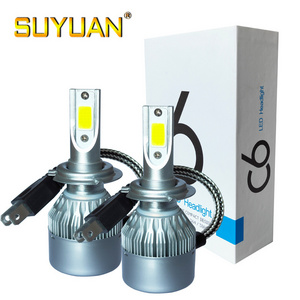 Cheap series C6 4500lm 36W H1 H3 H4 H7 H8 H9 9005 9006 LED car bulb for hi/lo beam light