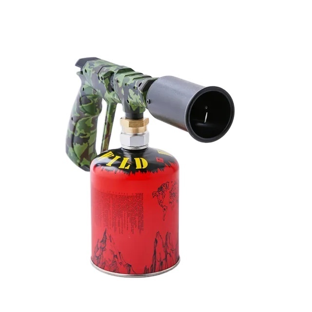 Portable Propane Torch Adjustable Flame 1400 Degree Outdoor Camping Torch Lighter Flame Gun Grill Roasting charcoal