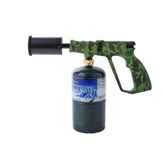 Portable Propane Torch Adjustable Flame 1400 Degree Outdoor Camping Torch Lighter Flame Gun Grill Roasting charcoal