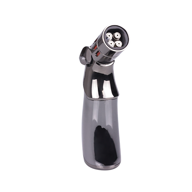 Butane Refillable Gas Lighter Kitchen Four Flames Jet Torch Lighter Cigar With Gift Box