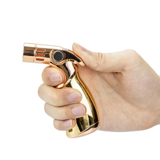 Butane Refillable Gas Lighter for Cigar Four Flames Jet Torch Lighter  Cigarette With Gift Box