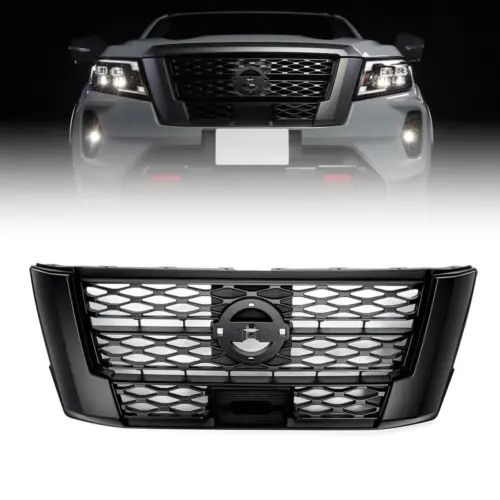 Auto Body Kits System Car Upper black Grille 4*4 Front Grille For Nissan Navara 2020 2021 2023