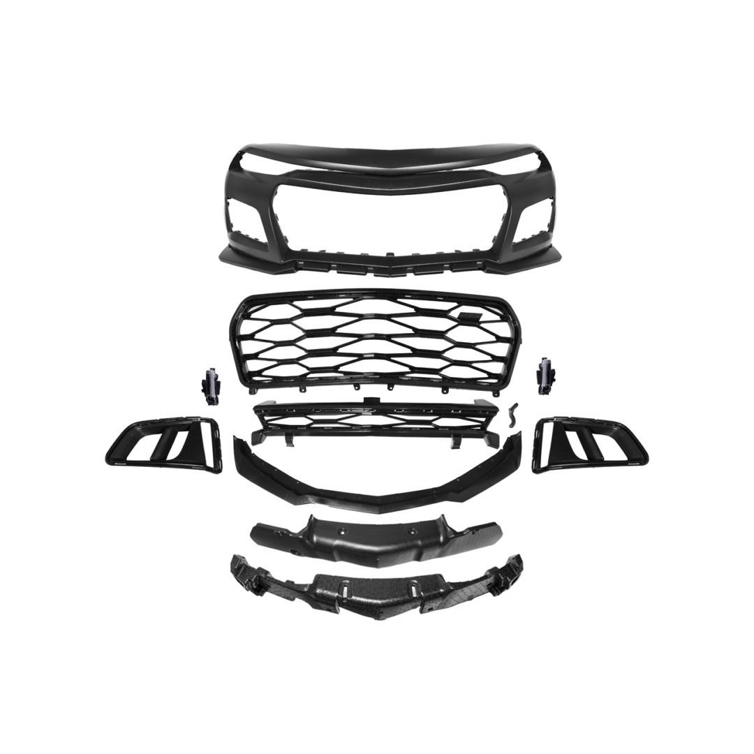 auto parts car front body kit grille lip front bumper complete kit for Chevy Chevrolet Camaro ss ZL1 2016 2017 2018