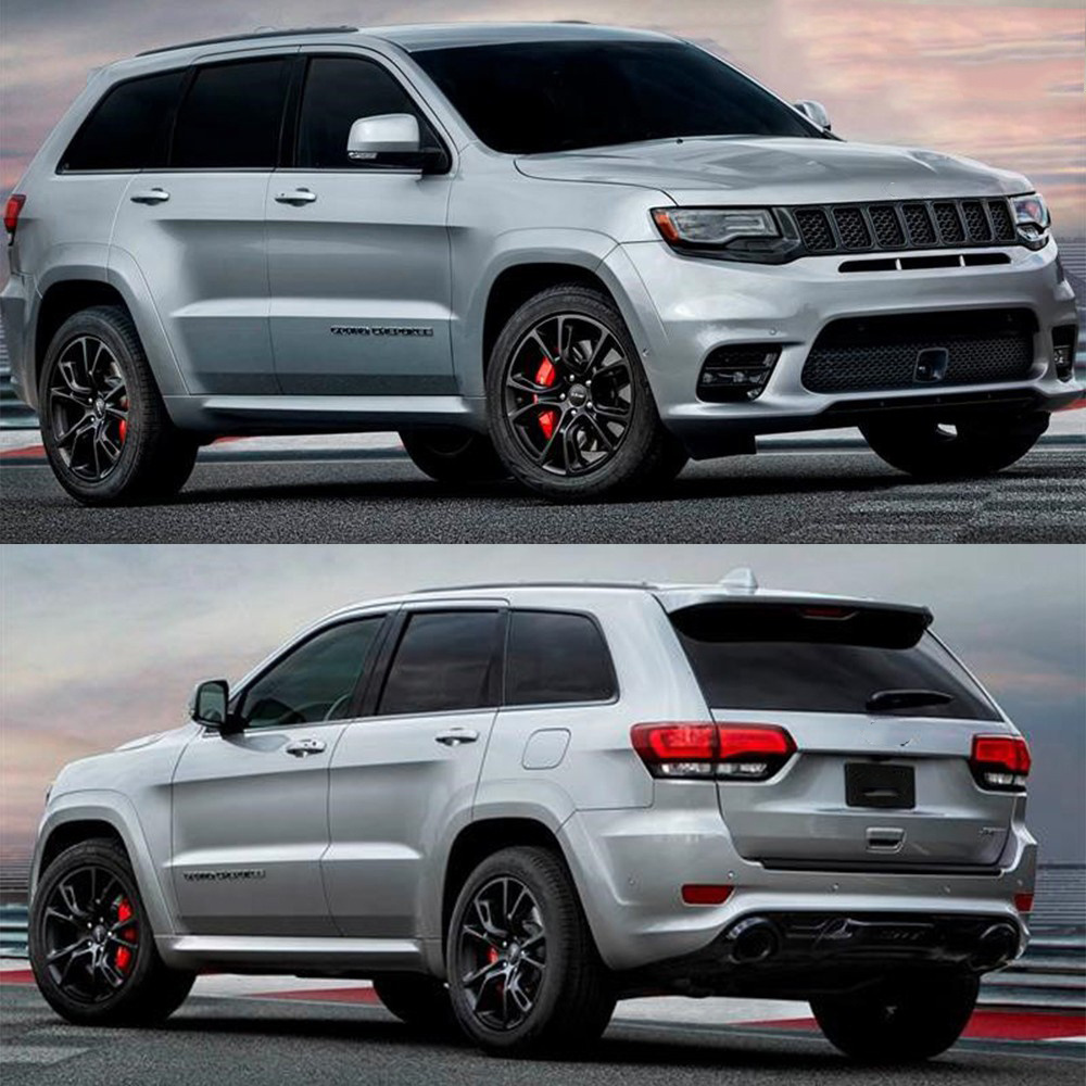 new style upgrade body kit auto parts front rear complete bumper kit with hood for Grand Cherokee SRT8 2017-2020