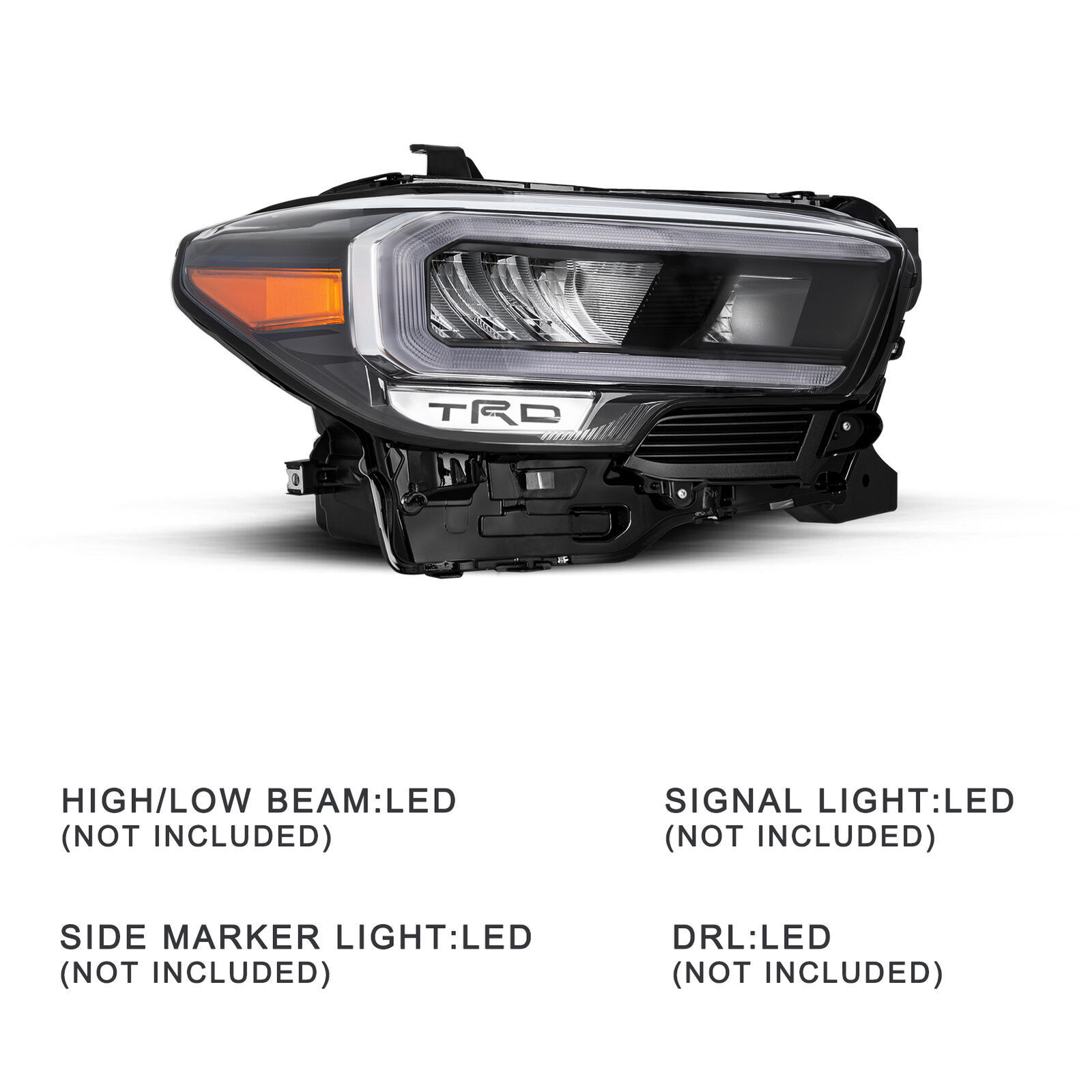 OEM best price wholesale auto parts TRD Full LED DRL Headlight left right headlamp for toyota tacoma 2020 2021 2022 2023 SE LE