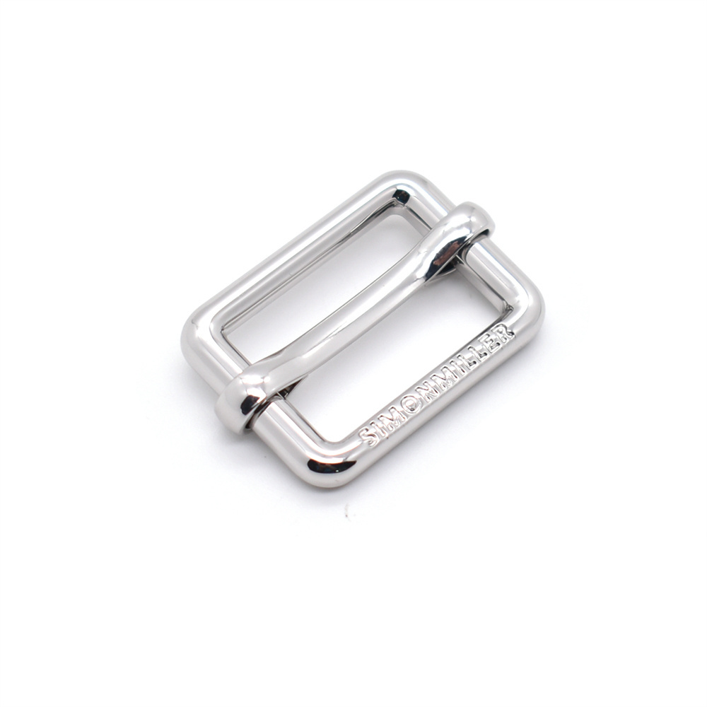 Custom Engraving Letter 20mm Metal Adjusting Slider Buckle for Leather Strap