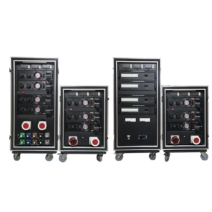 3 phase 5 wires 3 mian input & output waterproof CEE electrical switchboard power supply box stage power distributor