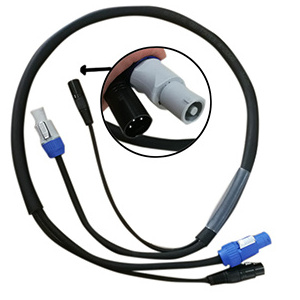 Power and Signal Cable powerCon XLR Power DMX Combi Combo Cable 3*1.5mm^2 1.5M Can be Customized