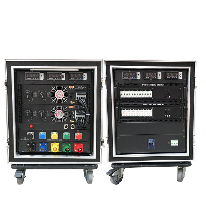 Factory customized 24 channels dimmer pack generation distribution box 400 amp camlock input and output stage power distributor