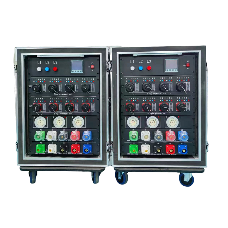 Factory customized 24 channels dimmer pack generation distribution box 400 amp camlock input and output stage power distributor