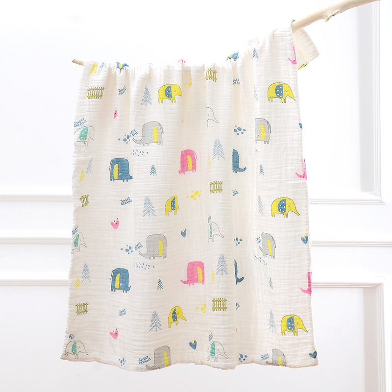 Dropshipping 6 Layer Muslin Baby Swaddle Blanket Muslin Blanket Organic Cotton Muslin Swaddle Blanket