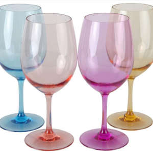 Acrylic Wine Glasses, Made of Shatterproof  Plastic and Ideal for Indoor and Outdoor Use