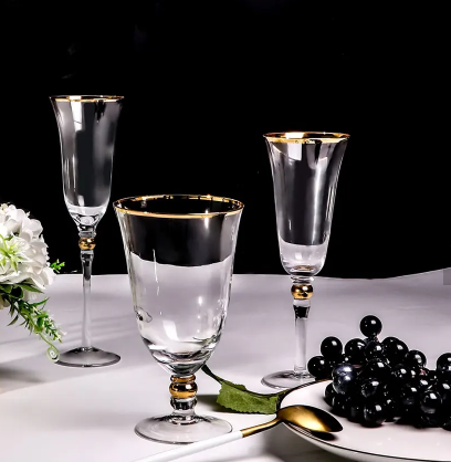 Glass Cup Wine Glasses Hand Blown Glass Sales Excellent Reusable Transparent Tropical Western Strong Glassware