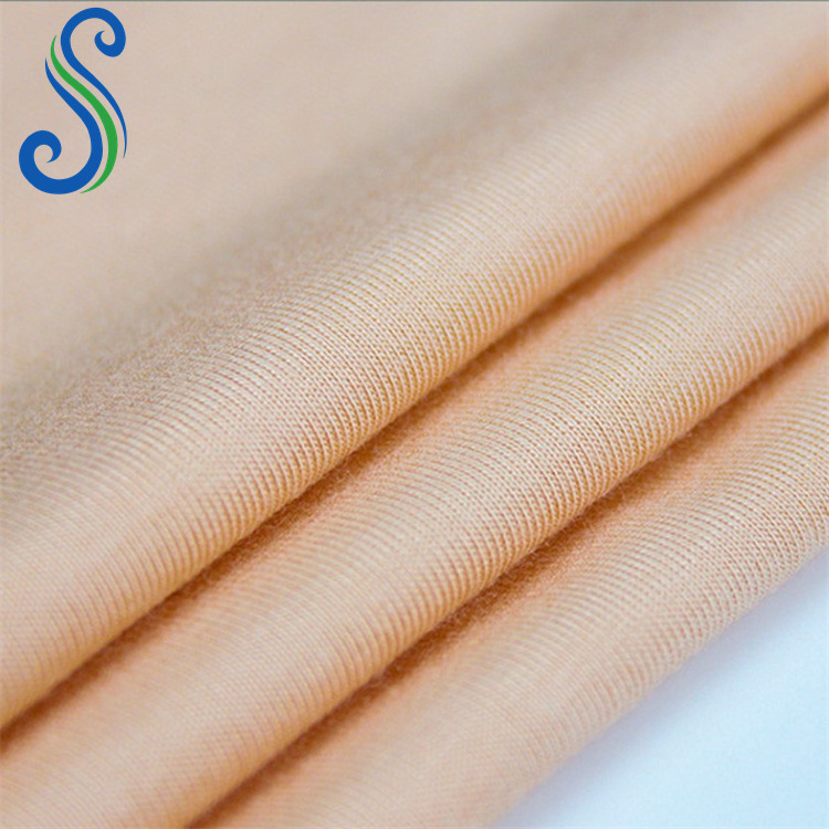 Chinese Factory 260Gsm Silk Bamboo Knit Fabric for Baby Clothing