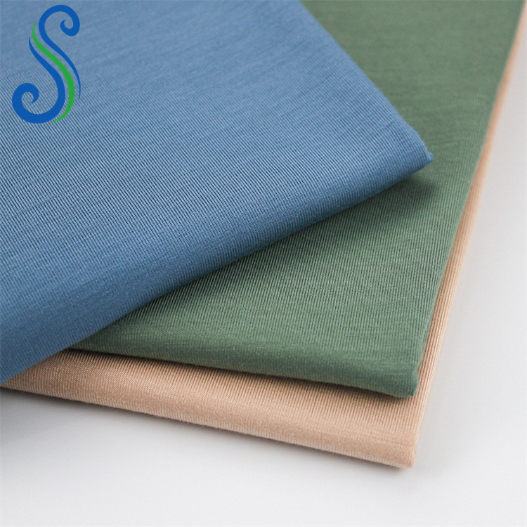 Chinese Factory 260Gsm Silk Bamboo Knit Fabric for Baby Clothing