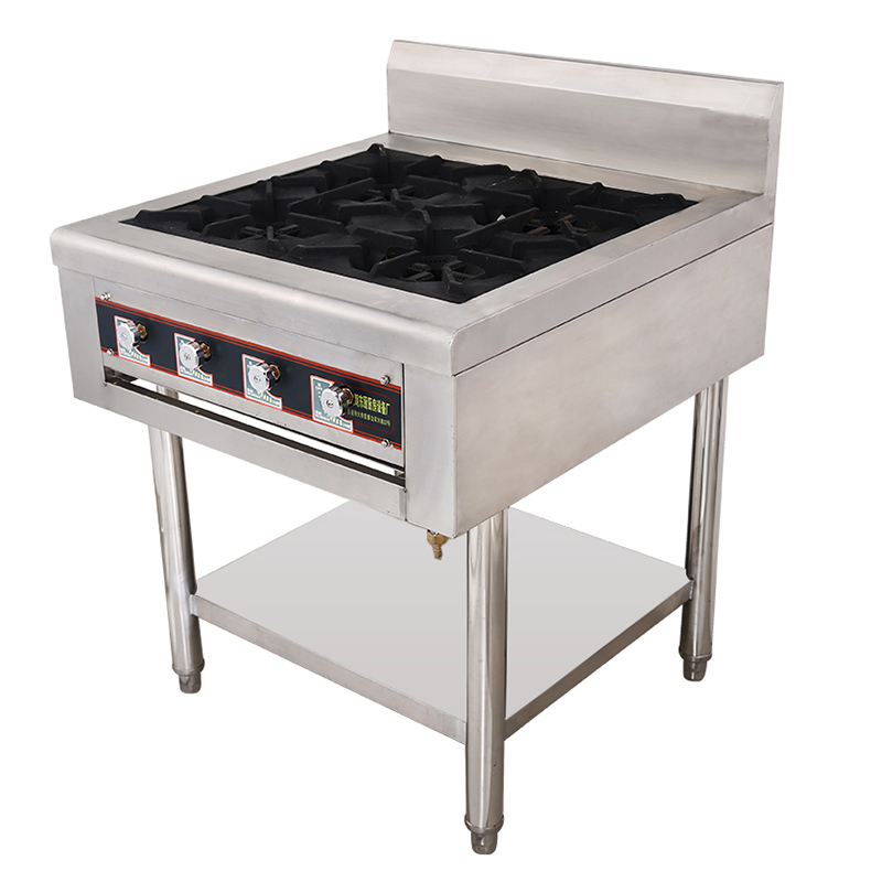 Professional Manufacture free standing cooking 4 burner gas stove For use in the hotel kitchen