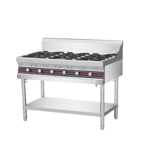 Professional Manufacture free standing cooking 4 burner gas stove For use in the hotel kitchen