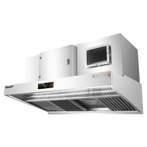 RUITAI All In One Exhaust Hood with Cooking Smoke Grease Extractor for Restaurant Exhaust Ventilation