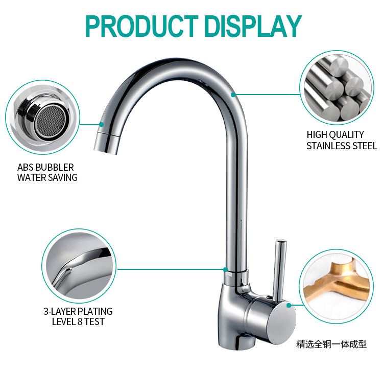 RUITAI commercial kitchen equipment Sink Accessories Stainless steel hot cold water faucet