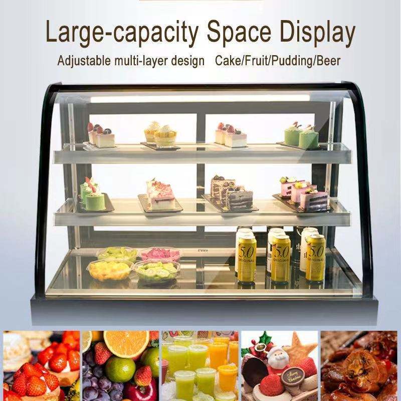 Commercial round refrigerator pastry cake display refrigerators display cheese