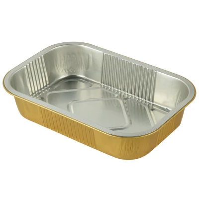 Disposable Kitchenware Cookware Baking Cake Pie Pan, Plate, Food Packaging Fast Food Aluminum Foil Container with Lids