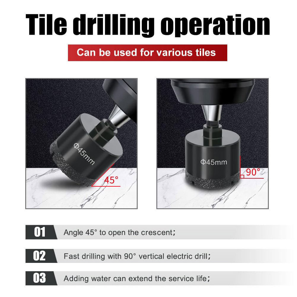 Cheap Price Diamond Hole Saw Drill Bits Heavy Duty Vacuum Brazed Saw Drill Hole Cutter