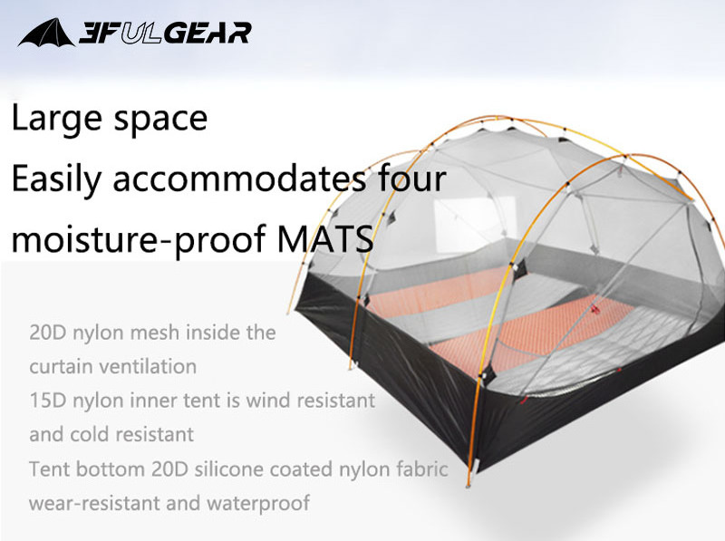 3FUL Gear clear sky 4  luxuryTents for Camping tent