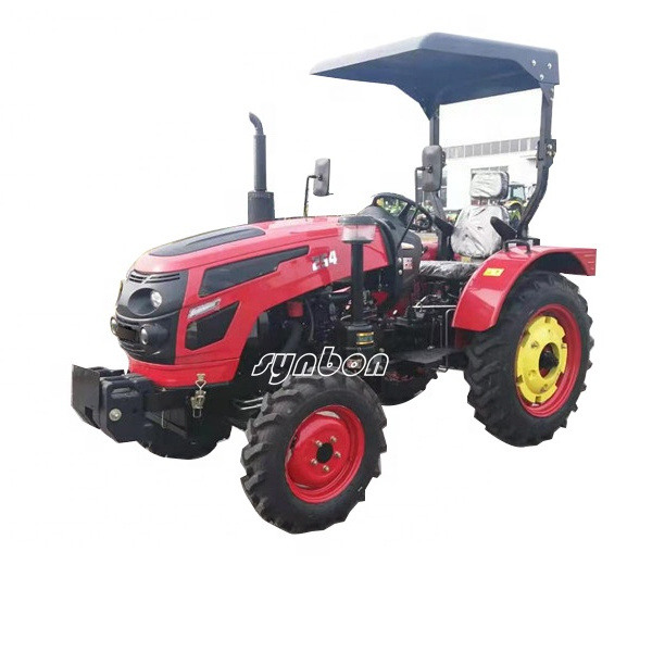 SYNBON Three Cylinder Engine Wheel 25hp Power Anti-rolling Frame Tractor Mini Farm Tractor For agricultural